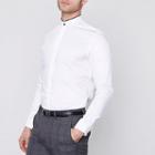 River Island Mens Jack And Jones Premium White Slim Grandad Shirt