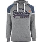 River Island Mens Superdry Chest Logo Print Hoodie