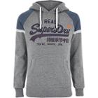 River Island Mens Superdry Chest Logo Print Hoodie