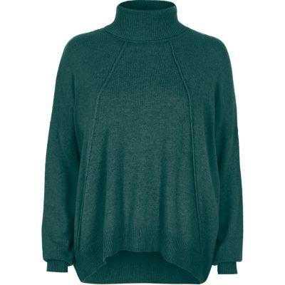 River Island Womens Roll Neck Exposed Seam Sweater