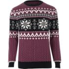 River Island Mens Jack And Jones Fairisle Christmas Jumper
