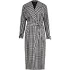 River Island Womens Gingham Check Belted Trench Coat