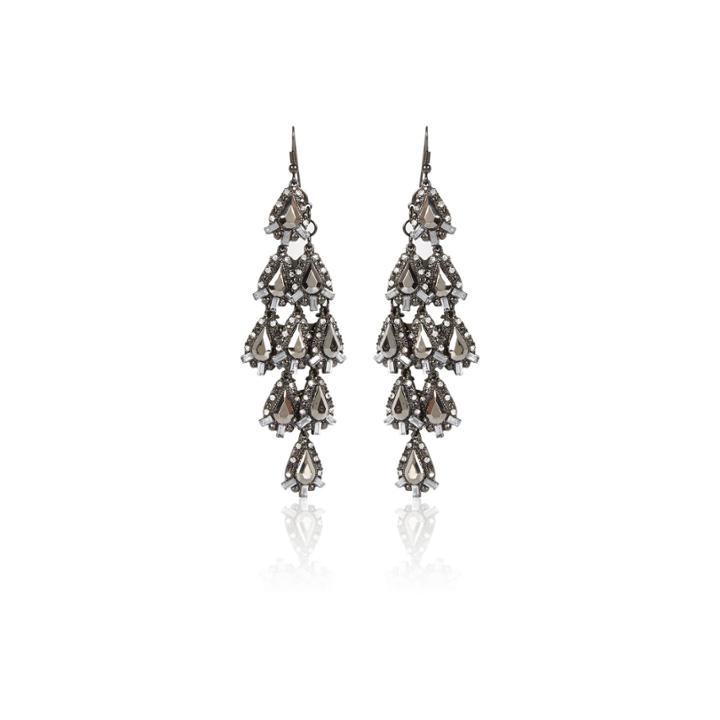 River Island Womens Gem Dangly Earrings