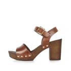 River Island Womens Leather Strappy Clogs
