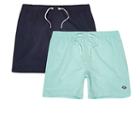 River Island Mens And Light Blue Swim Shorts Two Pack
