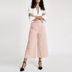 River Island Womens Contrast Stitch Belted Culottes