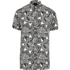 River Island Mens Selected Homme White Printed Shirt