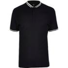 River Island Mens Big And Tall Slim Fit Tipped Polo Shirt