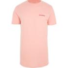 River Island Mens'los Angeles' Curved Hem Slim Fit T-shirt