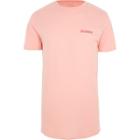 River Island Mens'los Angeles' Curved Hem Slim Fit T-shirt