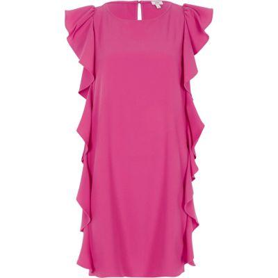 River Island Womens Frill Side Sleeveless Swing Dress