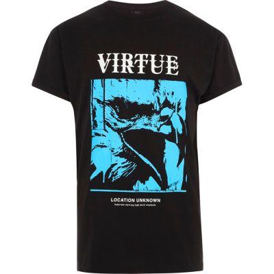 River Island Mens 'virtue' Eagle Print Slouch T-shirt