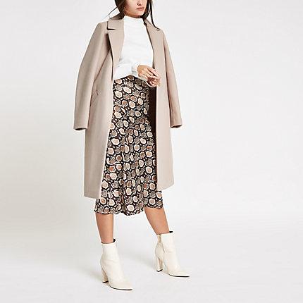 River Island Womens Single Breasted Longline Coat