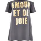 River Island Womens Plus Metallic Print Bardot Dress