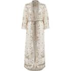 River Island Womens Nude Floral Embellished Mesh Maxi Kimono