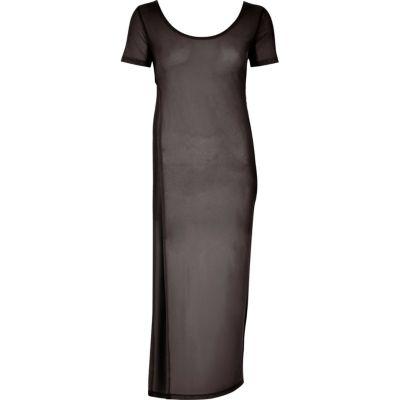 River Island Womens Mesh T-shirt Maxi Dress