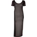 River Island Womens Mesh T-shirt Maxi Dress