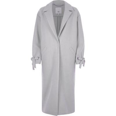 River Island Womens Tie Cuff Coat