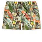 Mens Hype Tropical Print Swim Shorts