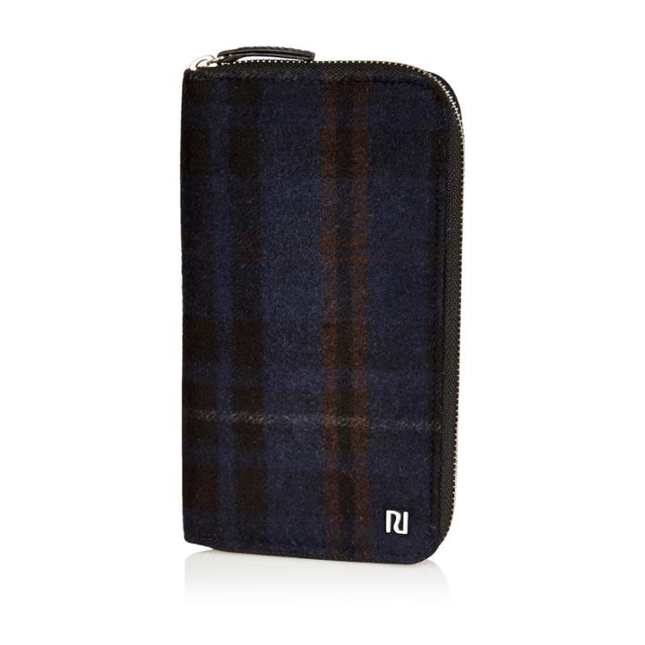 River Island Mensnavy Check Travel Document Holder