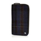 River Island Mensnavy Check Travel Document Holder
