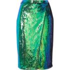 River Island Womens Bright Sequin Wrap Midi Skirt