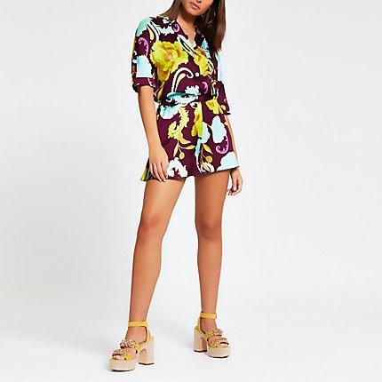 River Island Womens Caroline Flack Floral Print Shorts