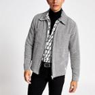 River Island Mens 'maison Riviera' Herringbone Zip Shirt