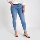 River Island Womens Plus Amelie Twisted Hem Skinny Jeans
