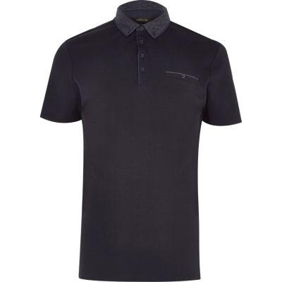River Island Mens Button-down Polo Shirt