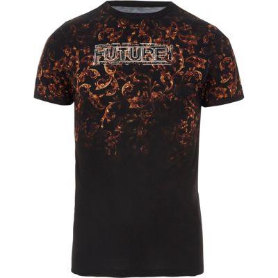 River Island Mens 'future' Print Muscle Fit T-shirt