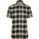 River Island Mens Check Short Sleeve Muscle Fit Shirt
