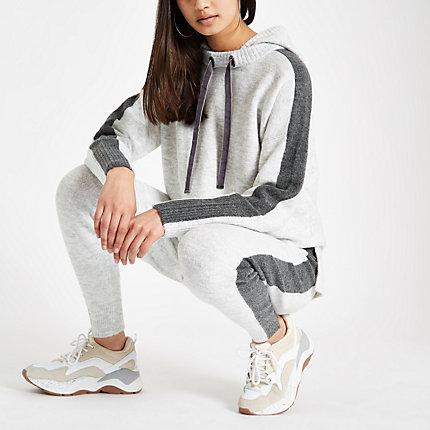 River Island Womens Long Sleeve Knitted Hoodie
