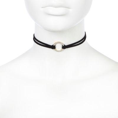 River Island Womens Plus Circle Pendant Choker