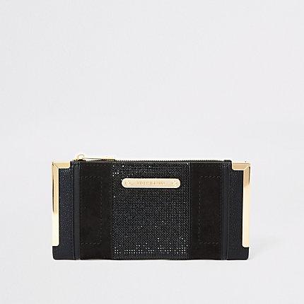 River Island Womens Diamante Embellished Foldout Purse
