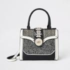 River Island Womens Boucle Diamante Embellished Tote Bag