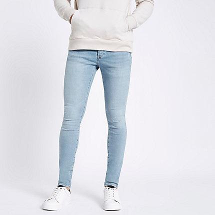 River Island Mens Ollie Spray On Skinny Jeans