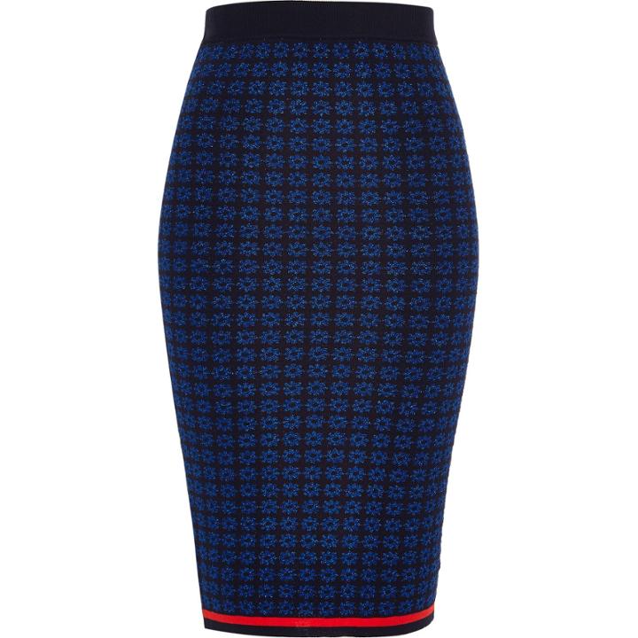 River Island Womens Design Forum Knitted Pencil Skirt