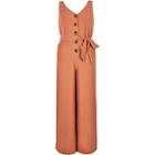 River Island Womens Petite Tie Waist Jumpsuit