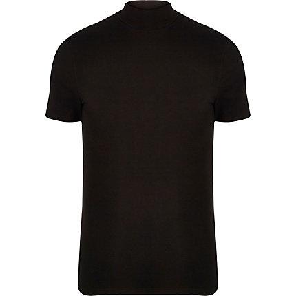 River Island Mens Muscle Fit Turtle Neck T-shirt