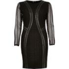 River Island Womens Lace Open Back Bodycon Dress