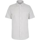 River Island Mens Stripe Short Sleeve Shirt