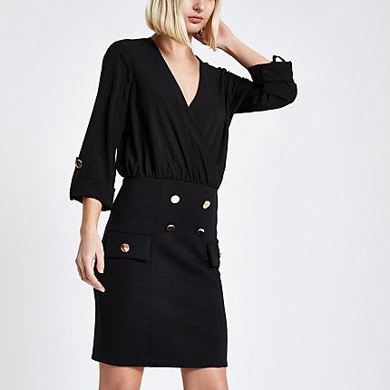 River Island Womens Shirt And Button Mini Dress