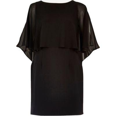 River Island Womens Chiffon Cape Mini Dress