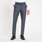 River Island Mens Bright Check Skinny Suit Trousers