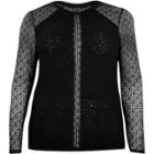 River Island Womens Ri Plus Knit Mesh Top