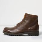 River Island Mens Textured Leather Boots