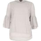 River Island Womens Layered Frill Sleeve Top