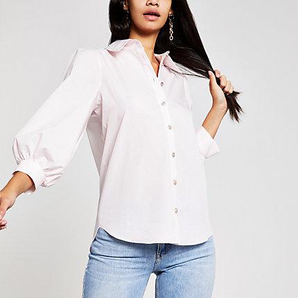 River Island Womens Puff Sleeve Shirt