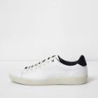 River Island Mens White Perforated Lace-up Sneakers